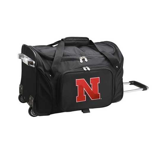 CLNBL401: NCAA Nebraska Cornhuskers 22IN WHLD Duffel Nylon Bag